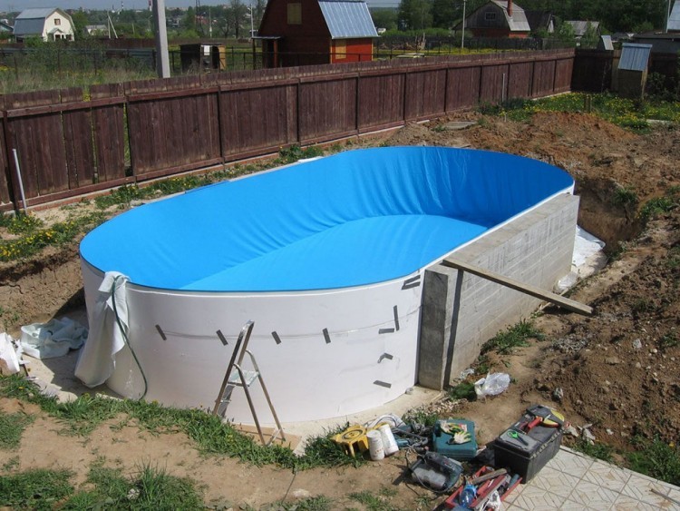 Вкапываемый бассейн Summer Fun овальный 6.23x3.60x1.5 м (рис.5)